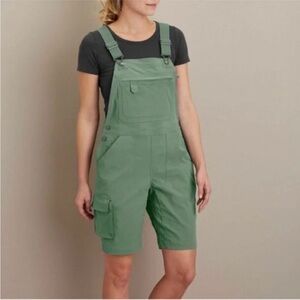 DULUTH Overalls Womens XXL Green Heirloom Gardening Shorts Shortalls Utility